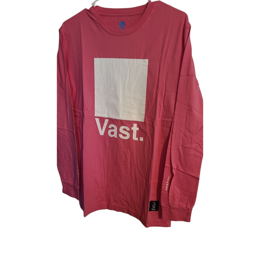 Vast Life Graphic T Shirt‎ Long Sleeves Size Small Pink